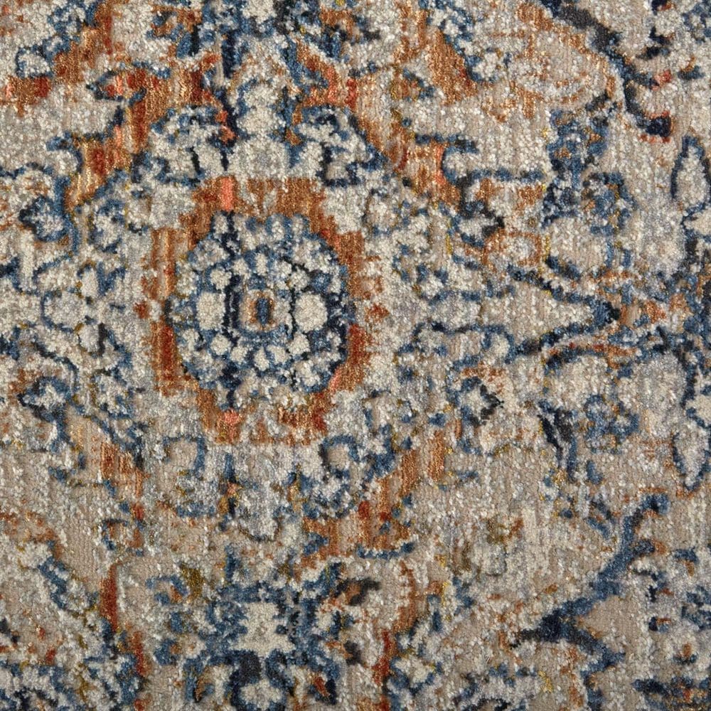 Feizy Kaia 3&#39; x 5&#39; Blue and Multicolor Area Rug, , large