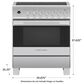 Fisher & Paykel 30" Induction Electric Freestanding Range in Stainless Steel, , large