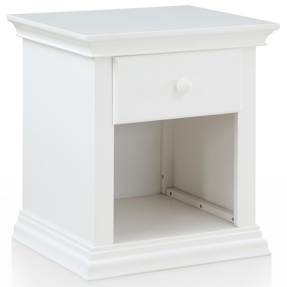 Suite Bebe Asher 1-Drawer Nightstand in White, , large