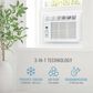 Keystone 12000 BTU Window-Mounted Air Conditioner with Follow Me LCD Remote Control in White, , large