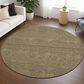Dalyn Rug Company Soft Essentials Coffee 8" Round Area Rug, , large