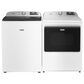 Maytag 5.2 Cu. Ft. Smart Top Load Washer and 7.4 Cu. Ft. Smart Gas Top Load Dryer Laundry Pair in White, , large