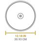 Lodge 12" Tempered Glass Lid in Clear, , large