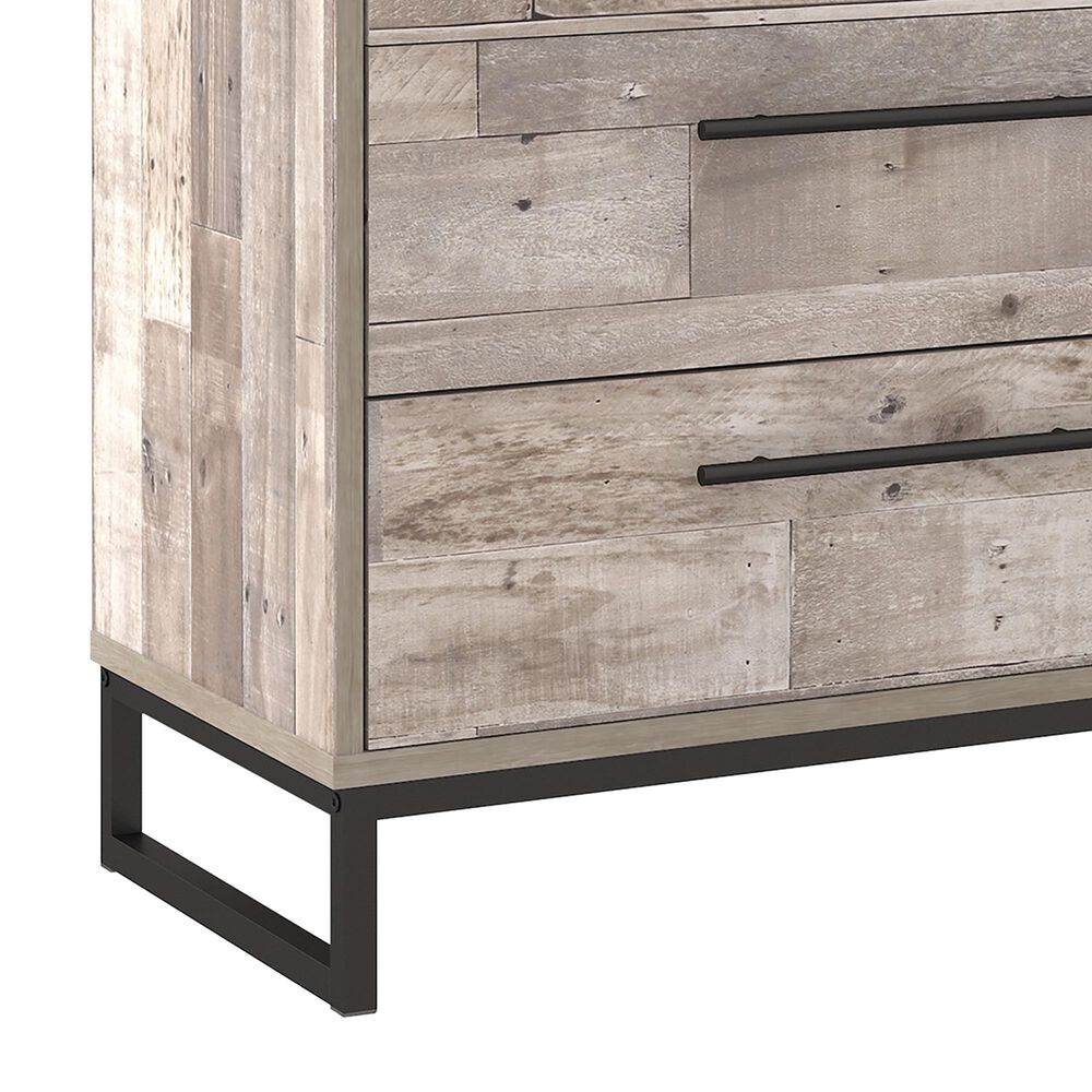 Ashley Neilsville 6-Drawer Dresser in Whitewash and Dark Pewter, , large