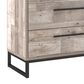 Ashley Neilsville 6-Drawer Dresser in Whitewash and Dark Pewter, , large