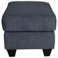 Southaven Ottoman in Navy, , large