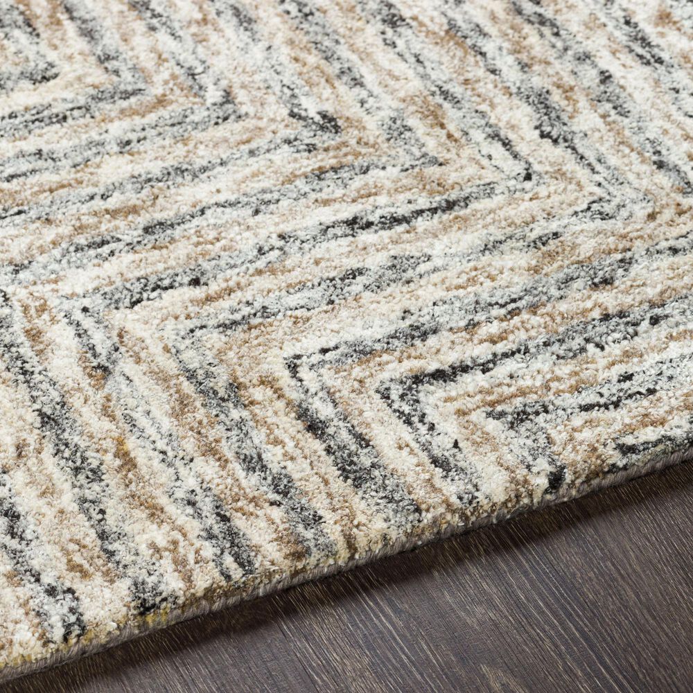 Surya Falcon Light Gray, Taupe and Dark Brown 8&#39; x 10&#39; Area Rug, , large
