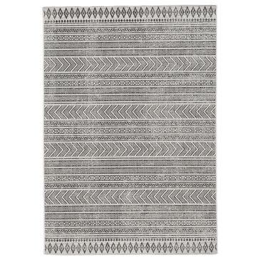 Signature Design by Ashley Brinoy 7"10" x 10"2" Black and White Indoor/Outdoor Area Rug, , large