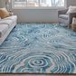 Feizy Lorrain 3"6" x 5"6" Blue and Ivory Area Rug, , large