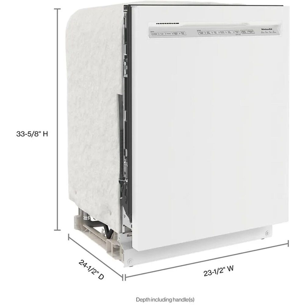 KitchenAid Two-Rack Built-In Dishwasher with ProWash Cycle in White, , large