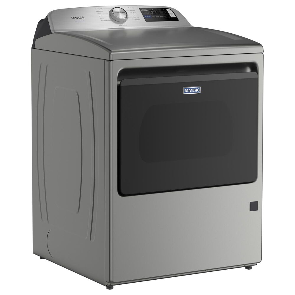 Maytag 5.2 Cu. Ft. Smart Pet Pro Top Load Washer and 7.4 Cu. Ft. Smart Top Load Gas Dryer with Pet Pro Option in Classic Silver, , large