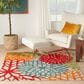 Nourison Aloha 5"3" Square Green Indoor/Outdoor Area Rug, , large