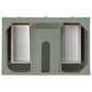 James Martin Vanities Breckenridge 36" Single Bathroom Vanity in Smokey Celadon with 3 cm Victorian Silver Quartz Top and Rectangular Sink, , large