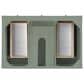 James Martin Vanities Breckenridge 36" Single Bathroom Vanity in Smokey Celadon with 3 cm Victorian Silver Quartz Top and Rectangular Sink, , large