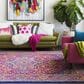 Surya Harput HAP-1009 7"10" x 10"3" Garnet, Blue and Saffron Area Rug, , large