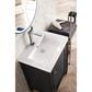 James Martin Vanities Britannia 24" Single Bathroom Vanity in Black Onyx with 3.5 cm White Glossy Resin Top and Rectangular Sink, , large