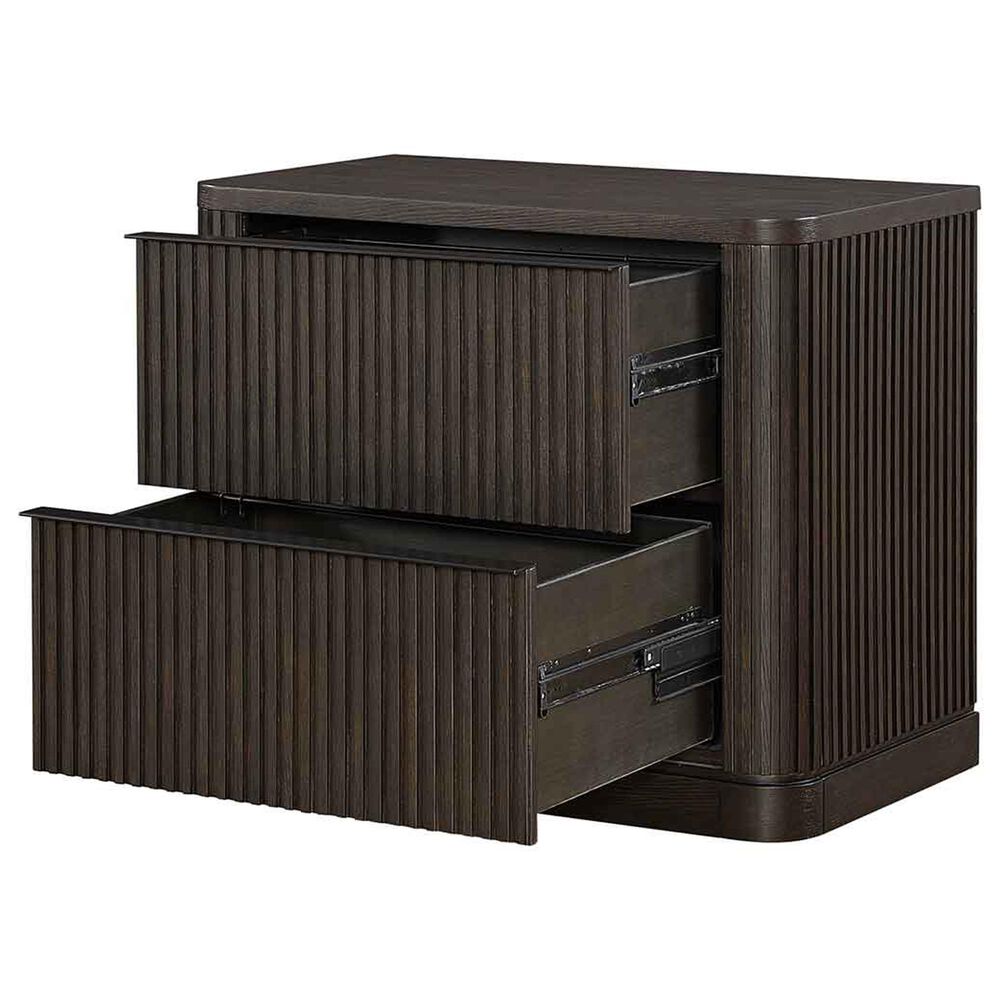 Wycliff Bay Tulane 3-Piece Writing Desk with Bookcase and Lateral File Cabinet Set in Dark Chocolate, , large