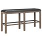 Golden Wave Furniture Benton 4-Piece Bar Set in Brown, , large