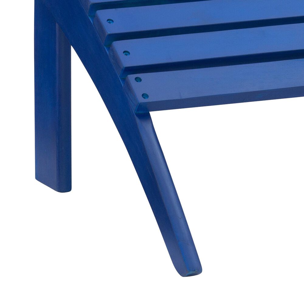 Linon Home Decor Adirondack Patio Ottoman in Blue, , large