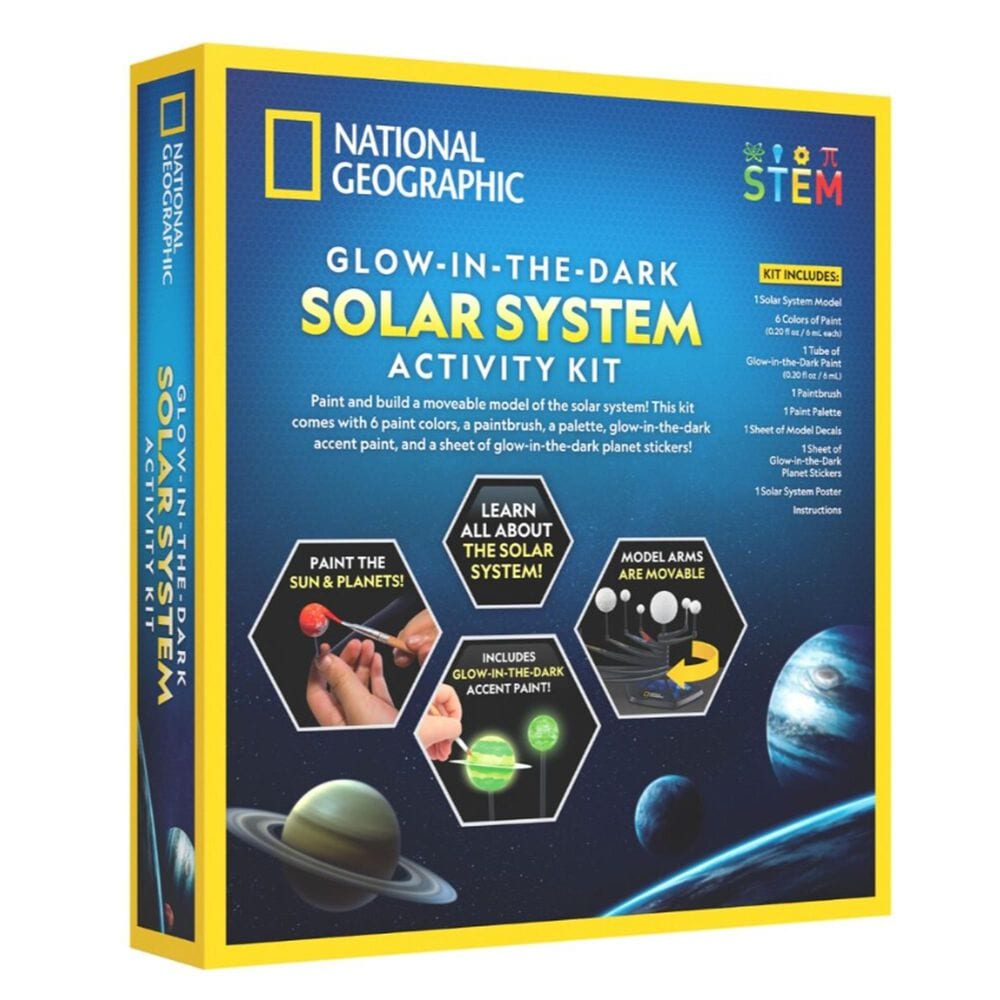 National Geographic Glow-in-the-Dark Solar System Activity Kit, , large