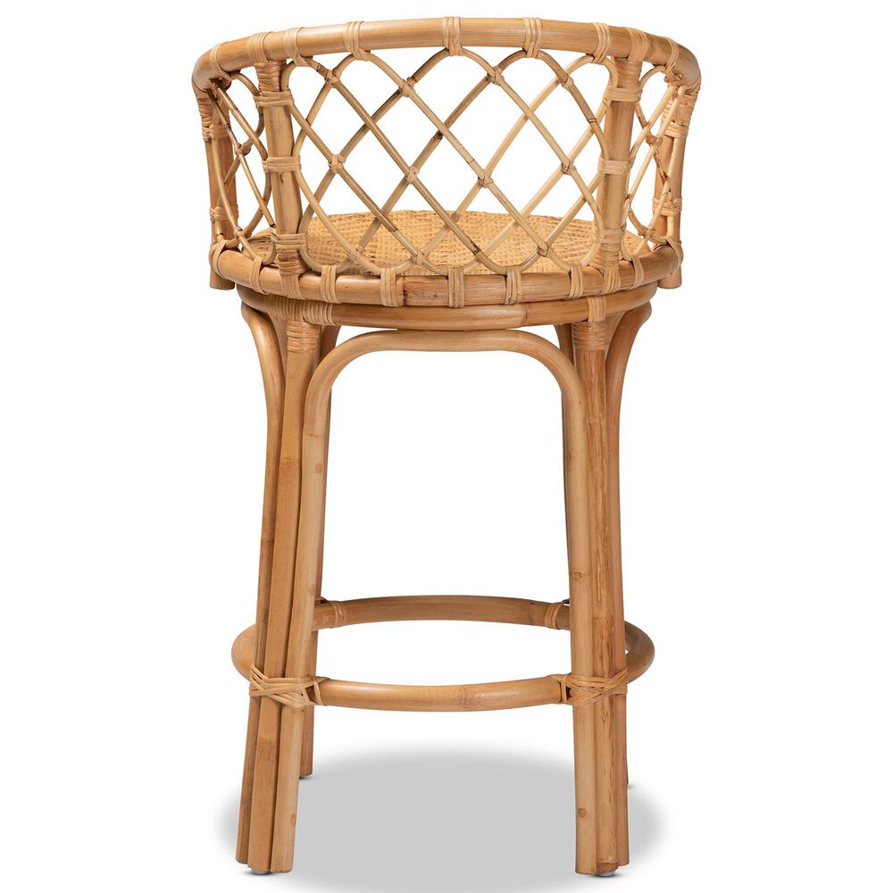 Baxton Studio Orchard Counter Stool in Natural Brown, , large