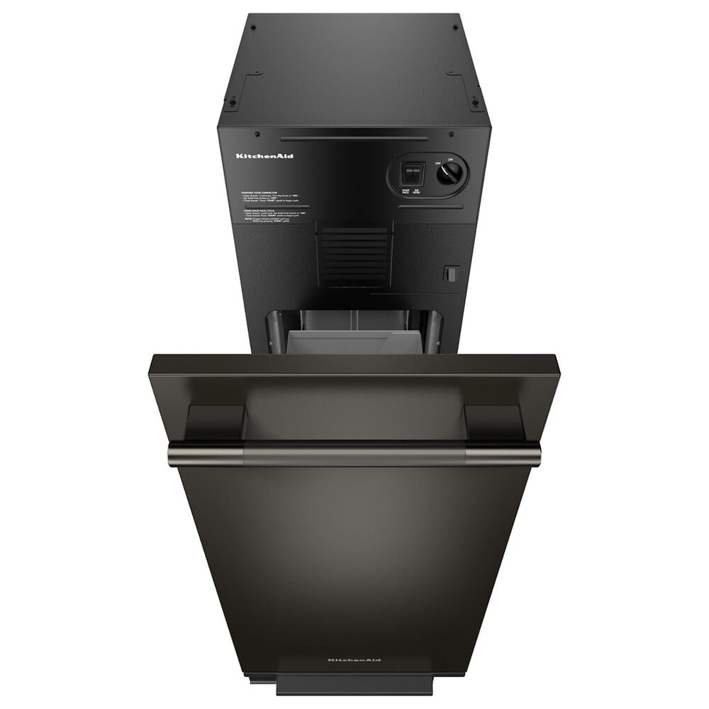 KitchenAid 15" Built-In Trash Compactor with Odor Management System in Black Ore, , large