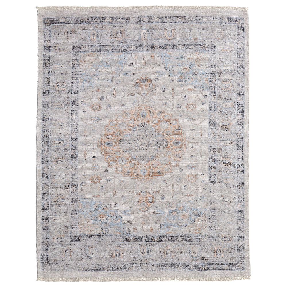 Feizy Caldwell 3"6" x 5"6" Ivory and Blue Area Rug, , large