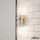 Hunter Lenlock 16" 2-Light Vanity with Seeded Shade in Brushed Nickel, , large