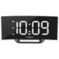 iHome Dual Alarm with Curved Display in Black, , large