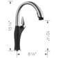 Blanco Artona 1.5 GPM High-Arc Pull-Down Kitchen Faucet in Stainless Steel and Coal Black, , large