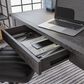 Ashley Freedan Desk in Grayish Brown and Black, , large