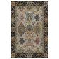 Dalyn Rug Company Silk Road Black, Ivory, Gold, Copper, Blush, Aloe and Wheat 9" x 12" Area Rug, , large