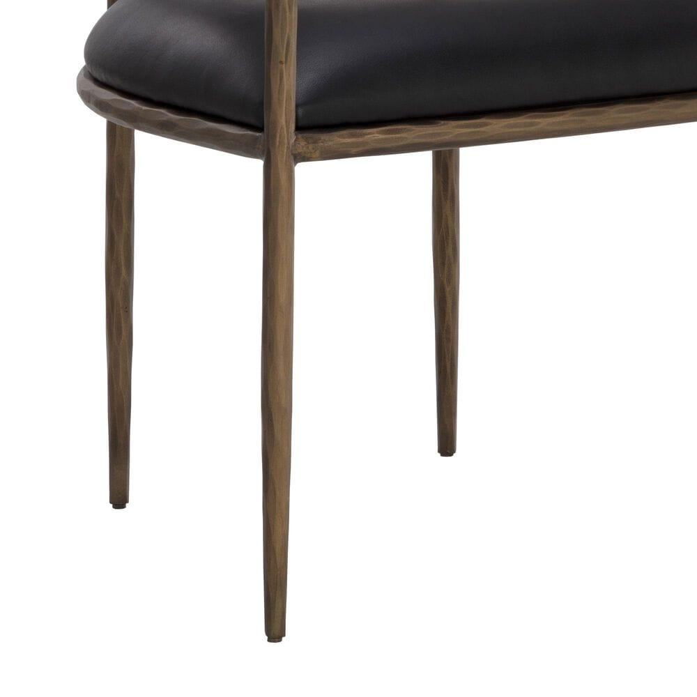 Club Collection By Sunpan Zanatta Arm Chair in Charcoal Black, , large