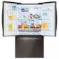 LG 27.7 Cu. Ft. 3-Door French Door Refrigerator in PrintProof Black Stainless Steel, , large