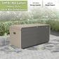 Hearth and Haven 160-Gallon Outdoor Storage Box with 3-Reinforced Crossbar Design in Gray, , large