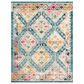 Safavieh Madison MAD418N 10" x 14" Dark Blue and Yellow Area Rug, , large