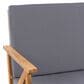 Hearth and Haven Panama 4-Piece Patio Conversation Set with Gray Cushion in Teak, , large
