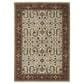 Oriental Weavers Aberdeen Floral Border 3"3" x 5" Ivory and Red Area Rug, , large