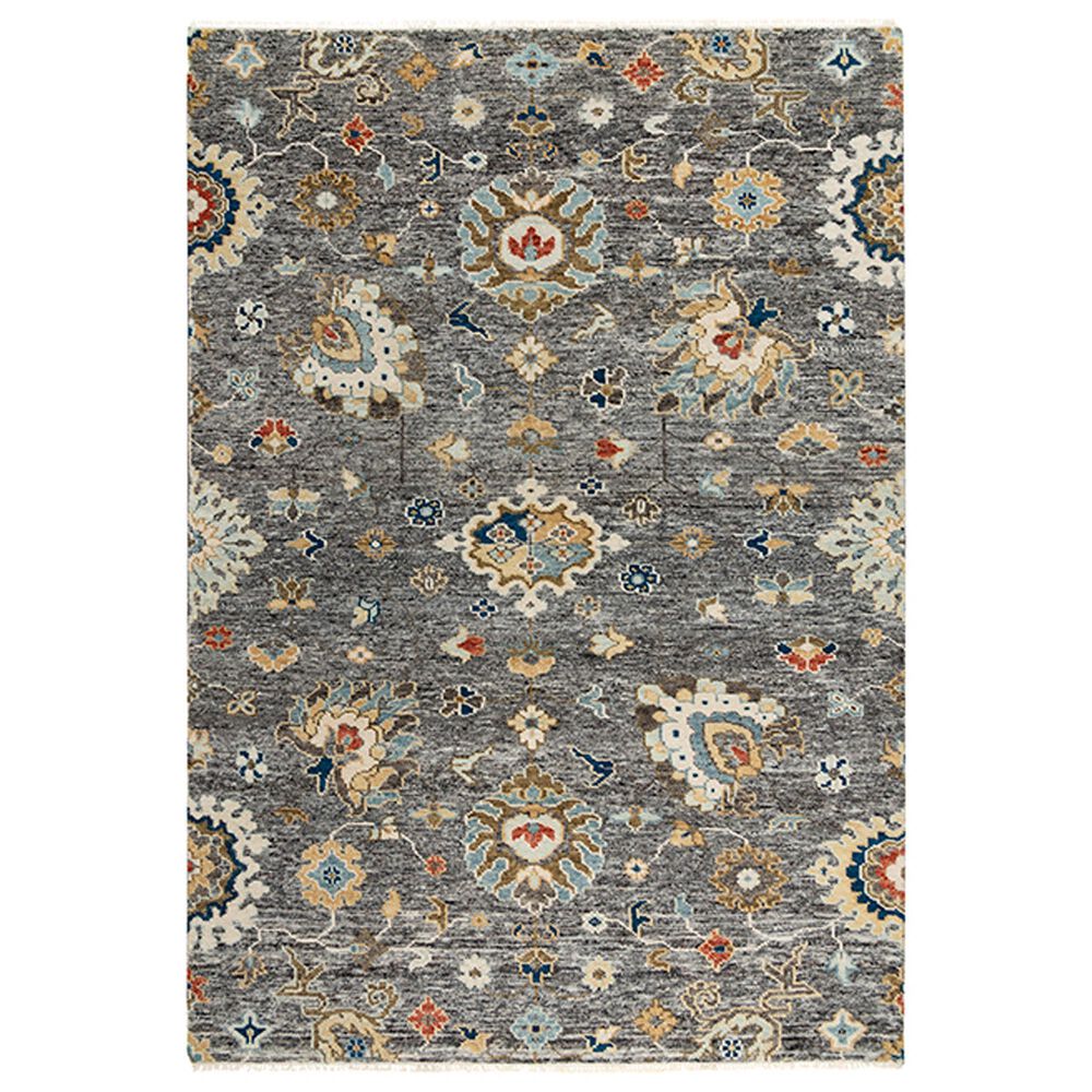 RIZZY Belmont Gray and Multicolor 9" x 12" Area Rug, , large