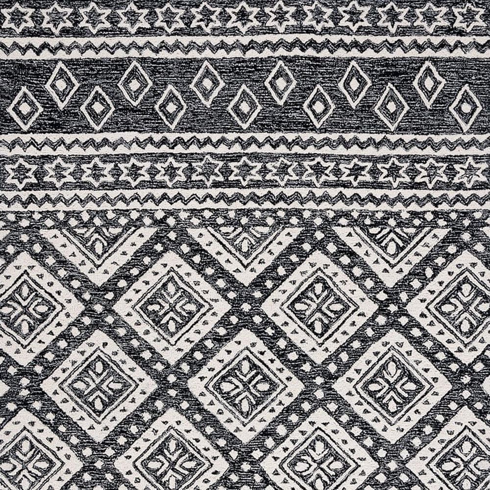 Safavieh Micro-Loop 5&#39; x 8&#39; Black and Gray Area Rug, , large