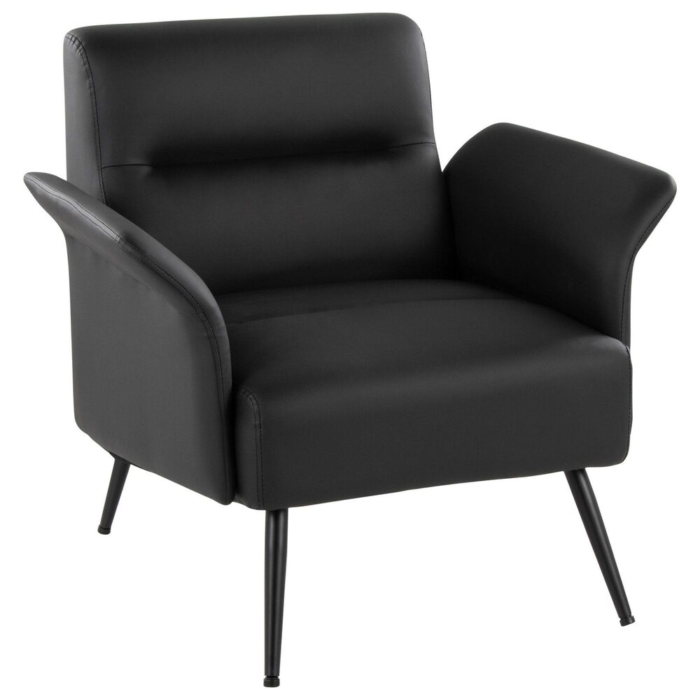 Lumisource Petal Accent Chair in Black, , large