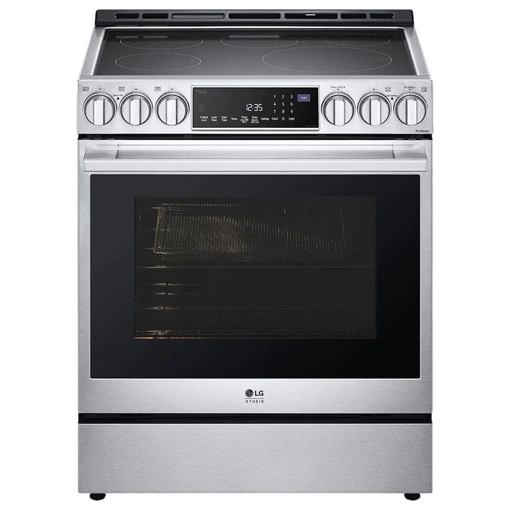 LG Studio 6.3 Cu. Ft. Slide-in Electric Range with ProBake Convection in Stainless Steel, , large