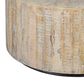 Crestview Collection Bengal Manor Round Cocktail Table in Whitewash, , large