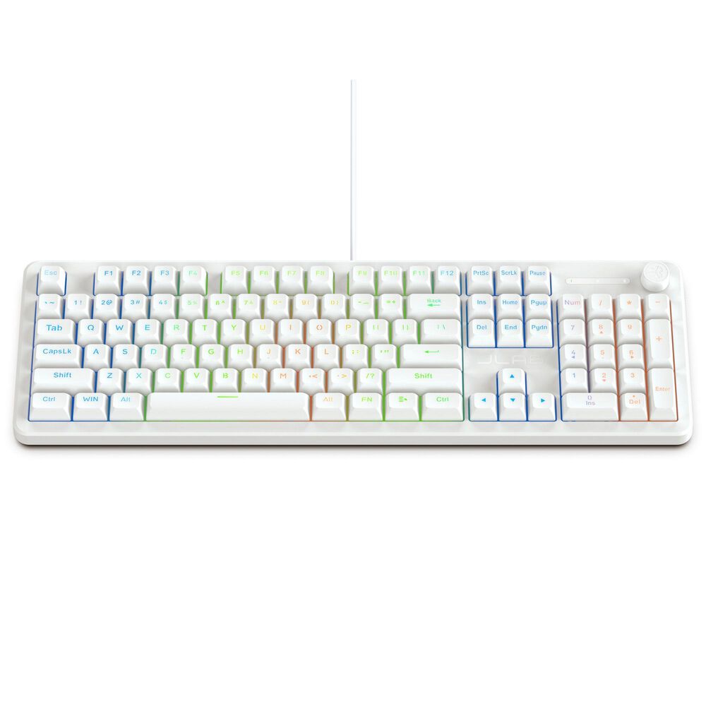 JLab Nightfall Wired Keyboard in White, , large