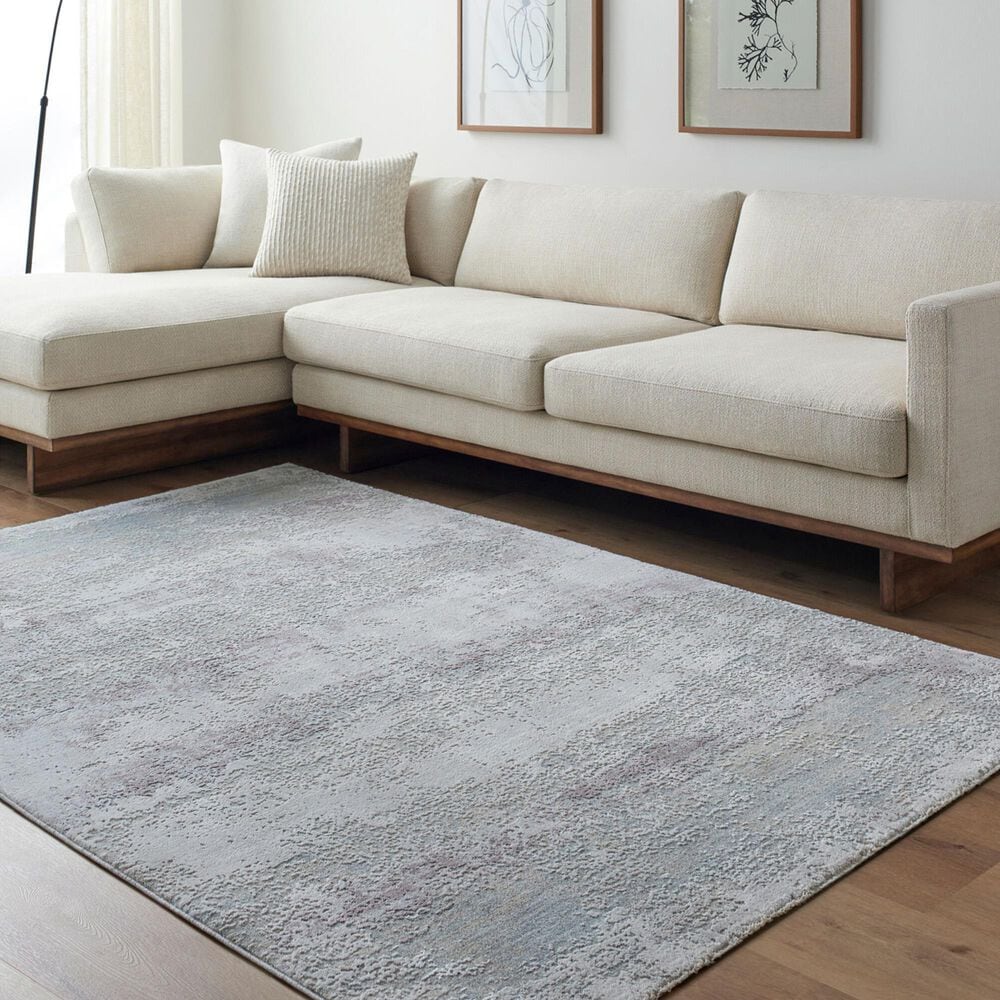 Surya Brunswick 5&#39; x 7&#39;5&quot; Blue, Cream, Tan, Olive, Dusty Pink and Light Slate Area Rug, , large
