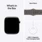 Apple Watch Series 11 (GPS+Cellular) 46mm Titanium Case with Stone Gray Sport Band - S/M in Natural and 2-Year AppleCare+, , large