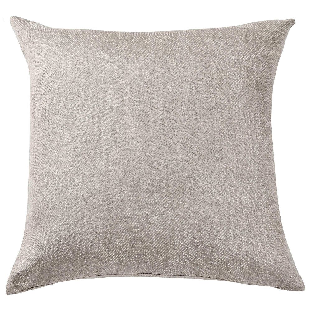 Ann Gish Chino 22" x 22" Square Throw Pillow in Platinum, , large