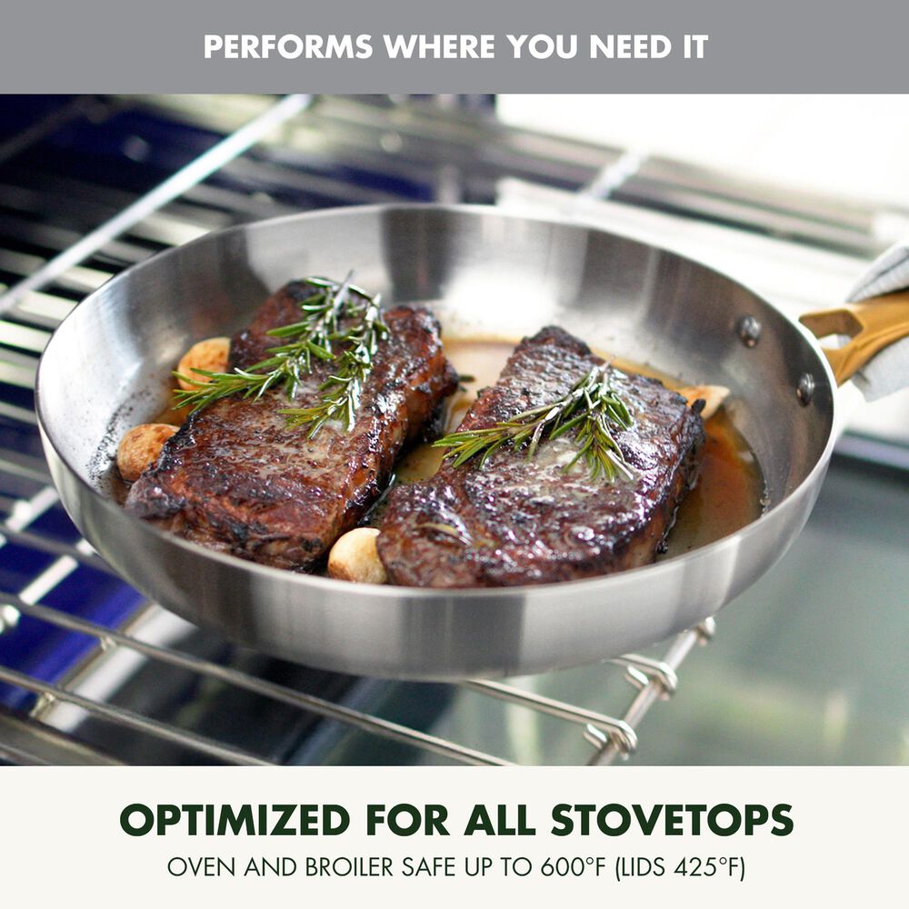 Green Pan Reserve 2-Piece Frypan Set in Stainless Steel, , large