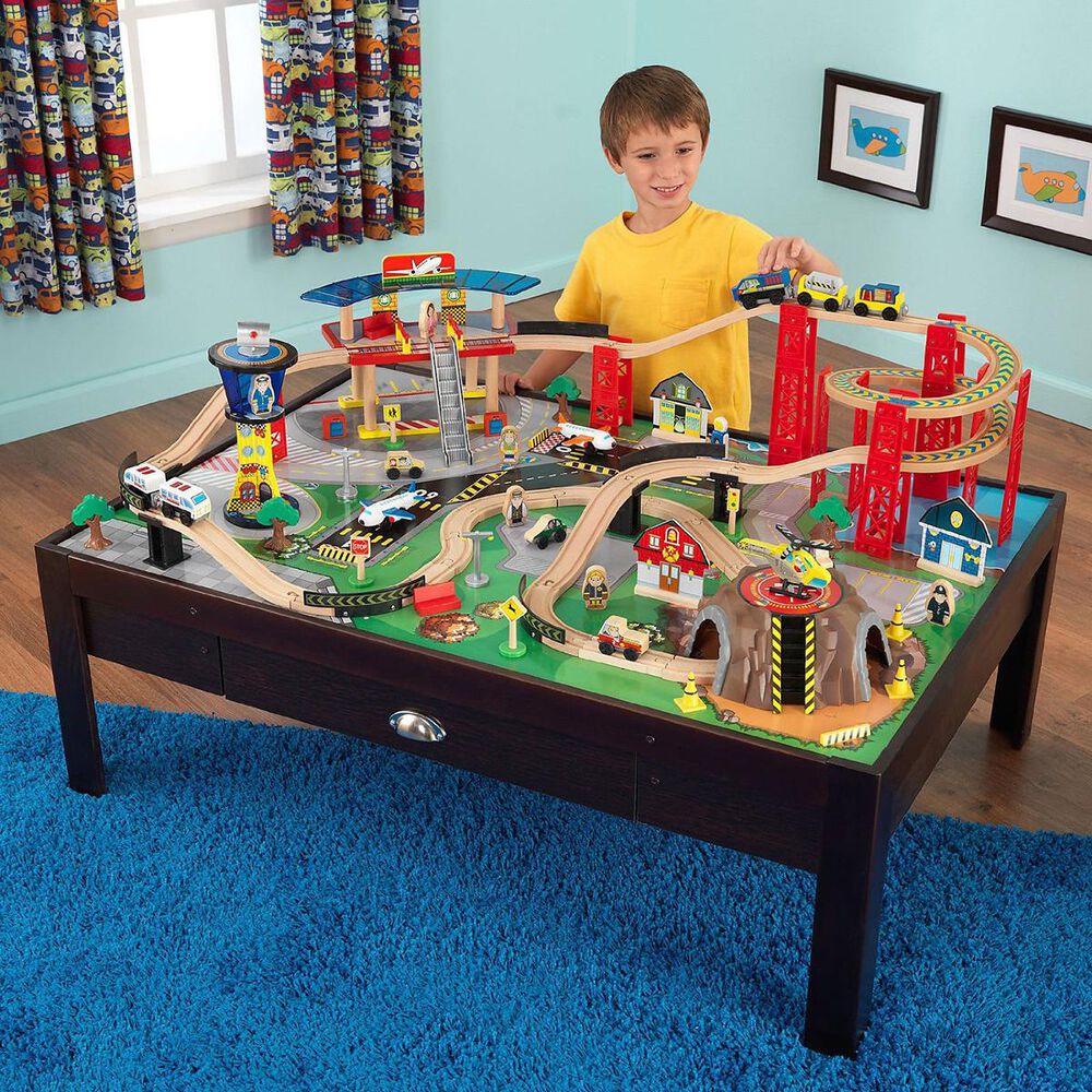 Kidkraft Airport Express Train Set And Table Nebraska Furniture Mart