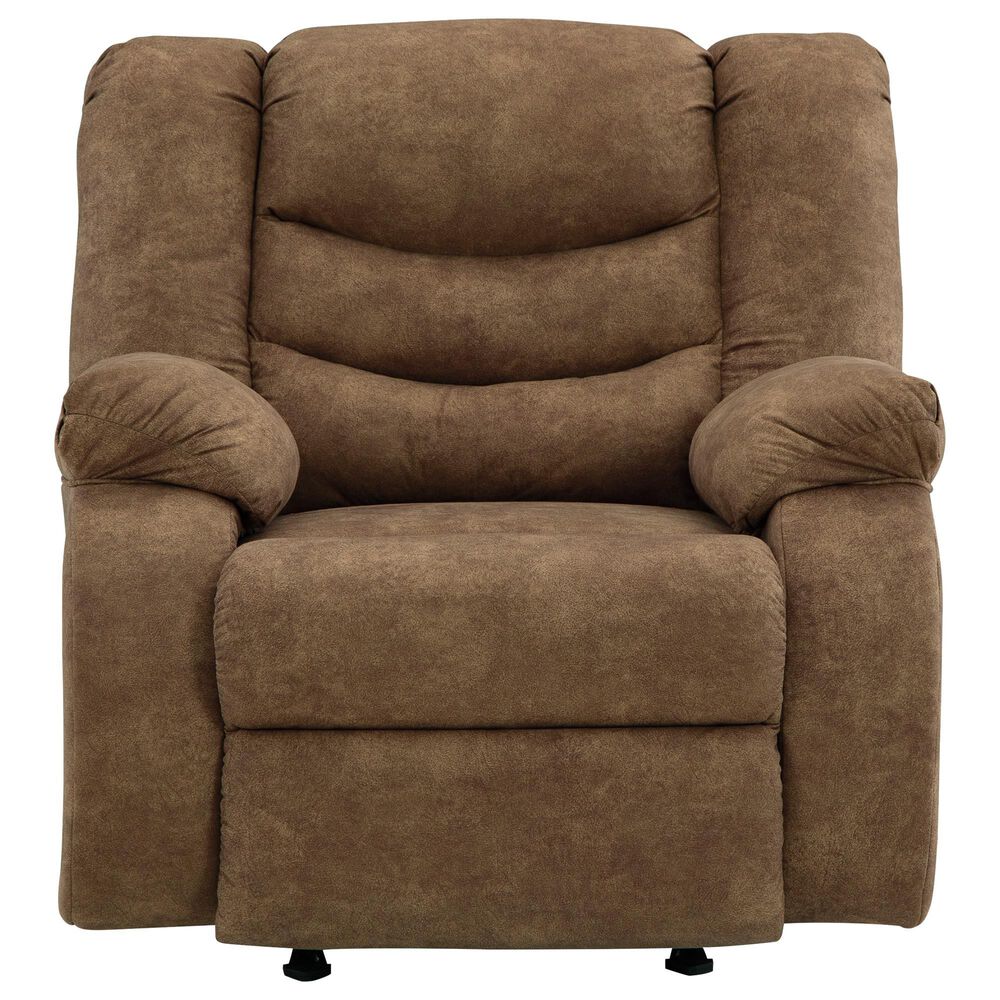 Ashley Partymate Manual Rocker Recliner in Brindle, , large